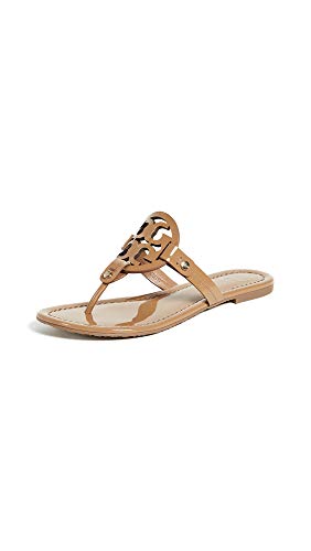 Tory Burch Women's Miller Thong Sandals, Sand, Tan, 9.5 Medium US