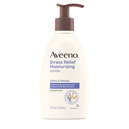 Aveeno Stress Relief Moisturizing Body Lotion with Lavender, Natural...