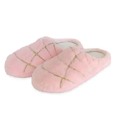 MEXISTUFF - Concha PANtuflas Slippers with Memory Foam and Plush Lining -...