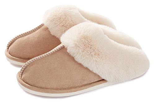 Donpapa Womens Slipper Memory Foam Fluffy Soft Warm Slip On House...