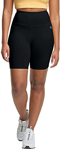 Champion Everyday Stretch, Women’s Cotton Bike Shorts, 7' Inseam, Black,...