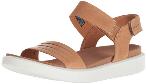 ECCO Women's Flowt Strap Sandal, Lion/Cashmere, 10-10.5