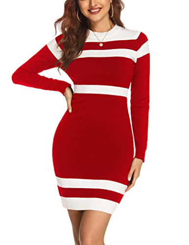 Beyove Womens Long Sleeve Sweater Dress Knitted Bodycon Dress Fashion 2023...