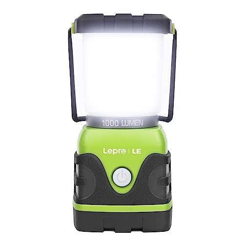 LE 1000LM Battery Powered LED Camping Lantern, Waterproof Tent Light with 4...