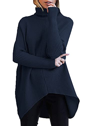 ANRABESS Women's Oversized Casual Long Sleeve Cowl Neck Pullover Knit Baggy...