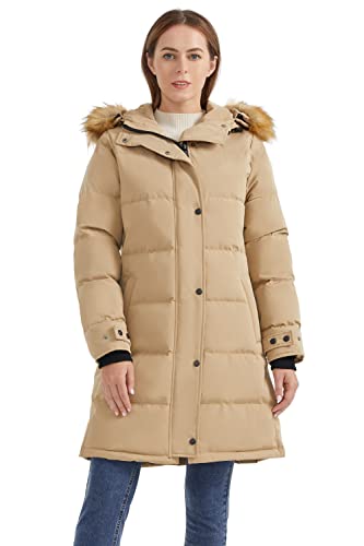 Orolay Women's Thickened Down Coat with Adjustable Hood Warm Winter Jacket...