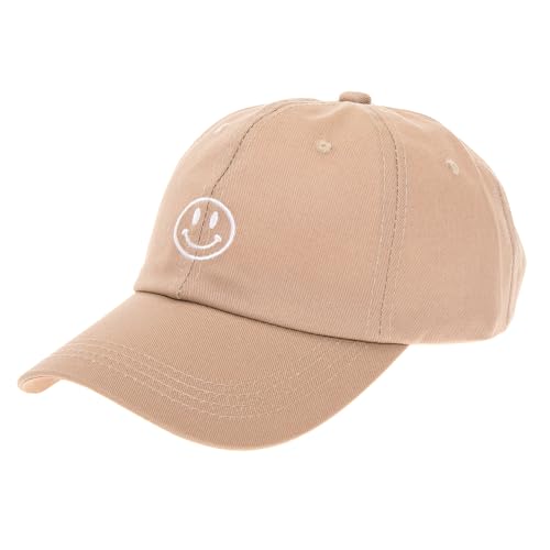 Smile Face Baseball Cap – Fashionable Embroidered Trucker Hat for Women....