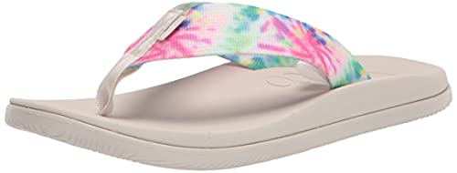 Chaco Women's CHILLOS FLIP Flop, Light Tie Dye, 8