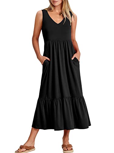 ANRABESS Summer Dresses for Women Casual 2024 Fashion Beach Sleeveless...