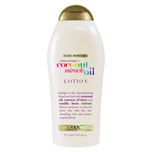 OGX Extra Creamy + Coconut Miracle Oil Ultra Moisture Body Lotion with...