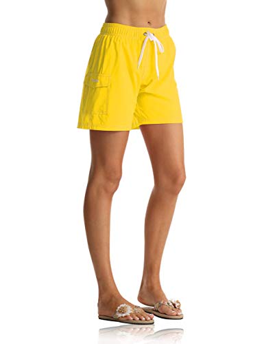 Rocorose Women's Yoga Shorts Quick Dry Drawstring Side Pocket Bike Shorts...