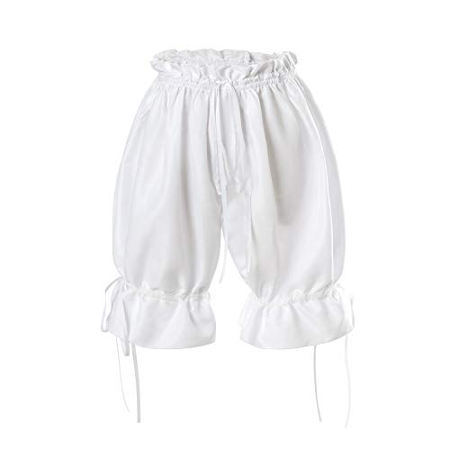 Nuoqi Womens Lolita Bloomers Shorts Drawstring Ruffle Pumpkin Pants Cute...