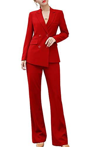 SUSIELADY Women's Blazer Suits Two Piece Solid Work Pant Suit for Women...