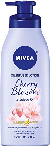Nivea Oil Infused Body Lotion, Cherry Blossom Lotion with Jojoba Oil,...