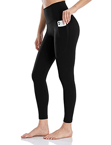 HeyNuts Leggings with Pockets for Women, High Waisted 7/8 Leggings Tummy...