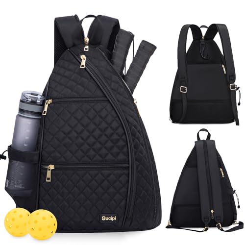 Sucipi Pickleball Bag for Women, Pickleball Backpack with Fence Hook...