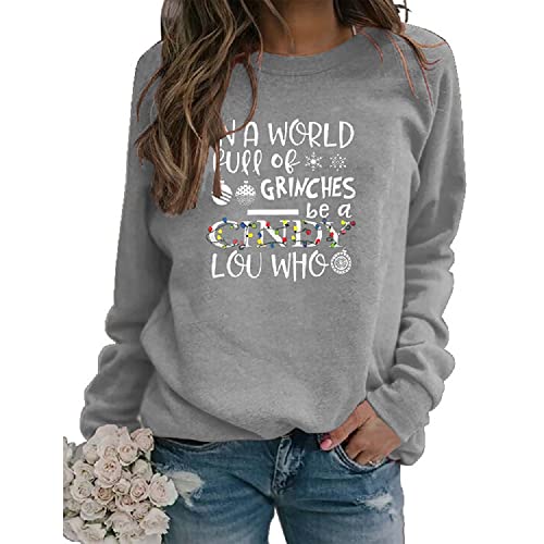 COLORFUL BLING Christmas SweatShirts for Women In a world full of grinches,...