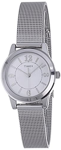 Timex Women's T2P457 Casey Dress Silver-Tone Stainless Steel Mesh Bracelet...