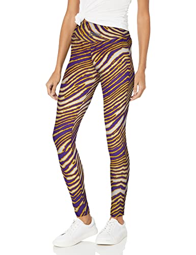 Zubaz Women's Standard Zebra Leggings, Multi, Small