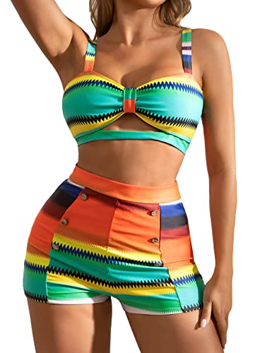 B2prity High Waisted Two Piece Bathing Suit for Women Ladies Swimsuit...