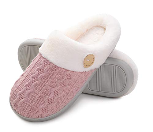 Vonluxe Women's Fuzzy House Slippers Comfy Memory Foam Bedroom Slippers...