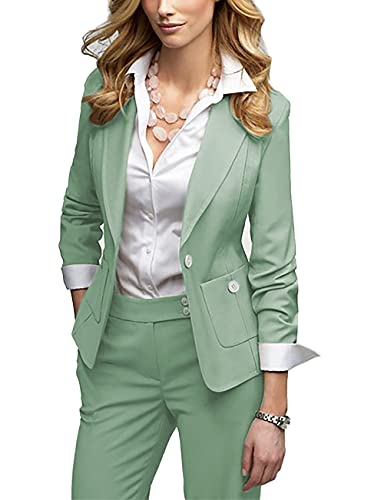 Women Suits 2 Piece Fashion Suits with Blazer Skirt Formal Business Suit...