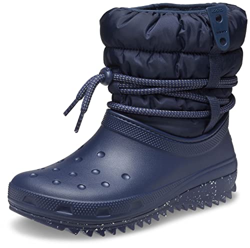 Crocs Women's Classic Neo Puff Luxe Winter Boots Snow, Navy, 5