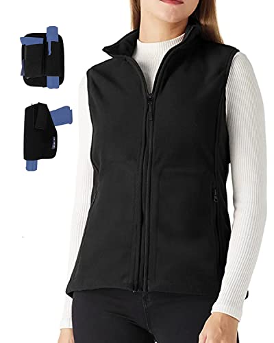 lilcreek Women's Fleece Concealed Carry Shirt Vest with CCW Inner-Molle...