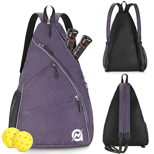 A11N Pickleball Bag, Reversible Crossbody Sling Bag/Backpack for Women Men,...