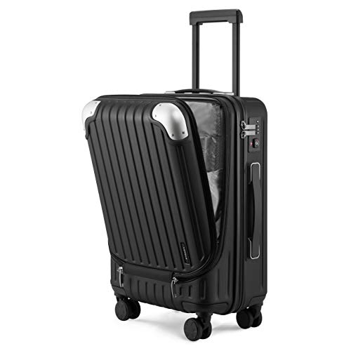 LEVEL8 Grace Carry On Luggage, 20” Hardside Suitcase, ABS+PC Harshell...