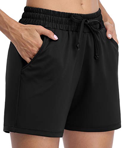 ATTRACO Women's Lounge Running Shorts Elastic Waist Gym Athletic Shorts...