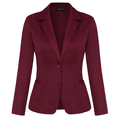 MINTLIMIT Blazers for Women Casual Long Sleeve Button Front Stretchy...