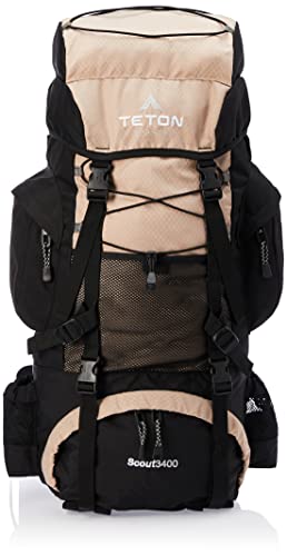 TETON Sports Scout Internal Frame Backpack, Tan, 45L, Unisex