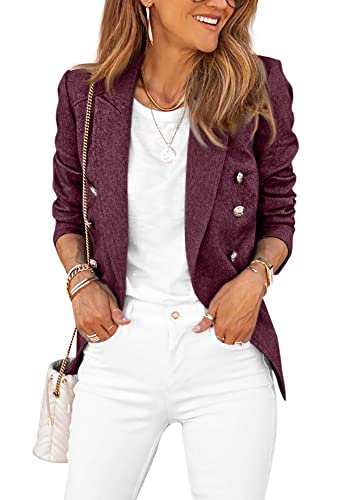 GeGekoko Womens Casual Blazer Jackets Open Front Office Business Work Suits...