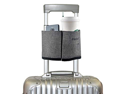 riemot Luggage Travel Cup Holder Free Hand Drink Carrier - Hold Two Coffee...