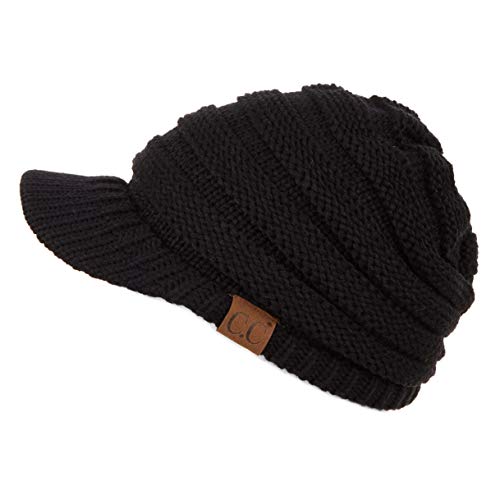 C.C Hatsandscarf Exclusives Women's Ribbed Knit Hat with Brim (YJ-131)...