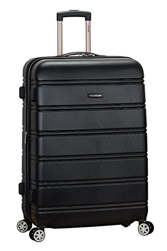 Rockland Melbourne Hardside Expandable Spinner Wheel Luggage, Black,...