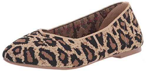 Skechers womens Cleo - Claw-some Leopard Print Engineered Knit Skimmer...
