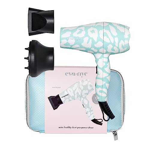 Eva NYC Mini Healthy Heat Pro-Power Dryer, Compact Hair Dryer for Hair...