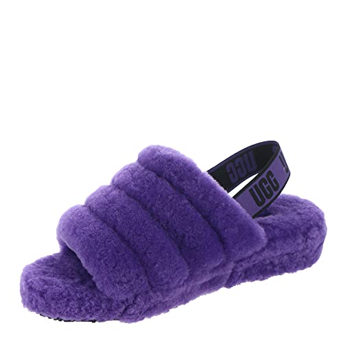 UGG Women's Fluff Yeah Slide Slipper, Mussel Shell, 9