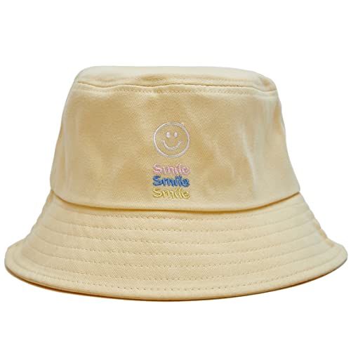 ARVORES Womens Cute Smile Face Bucket Hat - Fashionable for Travel, Beach,...