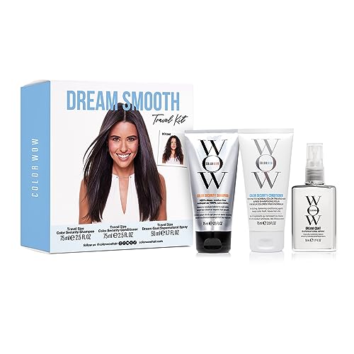 COLOR WOW Dream Smooth Travel Kit Includes Shampoo, Conditioner and Dream...