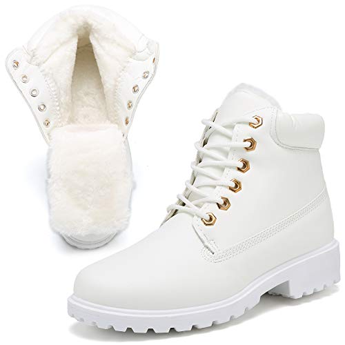KARKEIN Warm Winter Snow Ankle Boots Lace Up Womens Cambat Casual Boots...
