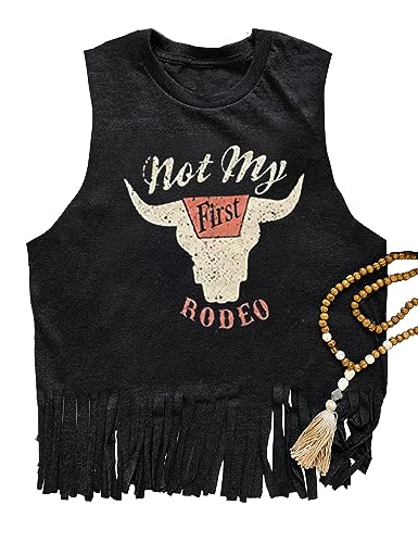 Not My First Rodeo Tank Women Rodeo Shirt Country Cowboy Western T Shirts...