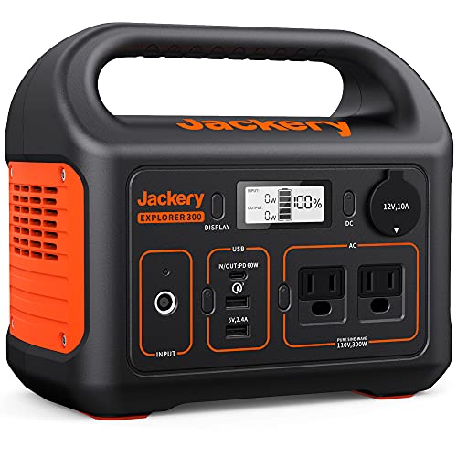 Jackery Portable Power Station Explorer 300, 293Wh Backup Lithium Battery,...