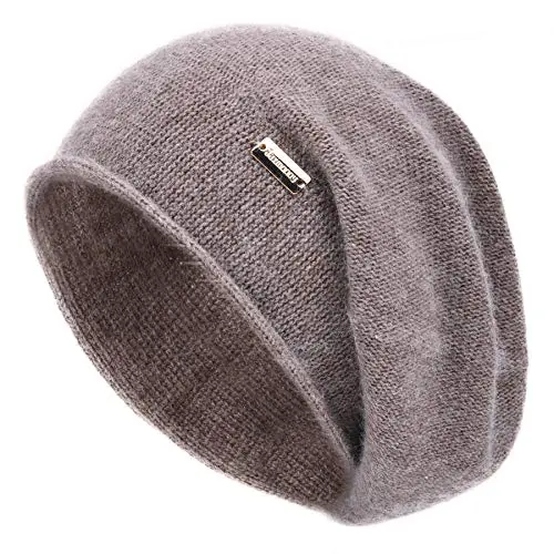 jaxmonoy Cashmere Slouchy Knit Beanie Hat for Women Winter Soft Warm Ladies...