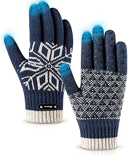 Bymore Winter Gloves, Winter Gloves for Men and Women, Touch Screen Gloves...