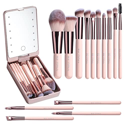 BS-MALL Travel Makeup Brush Set Foundation Powder Concealers Eye Shadows...