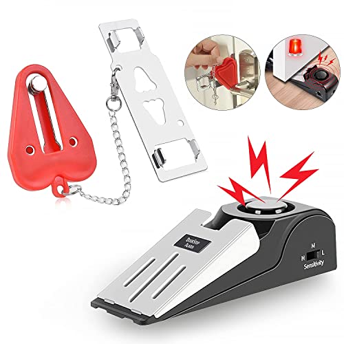 MBBEST Portable Door Lock & Door Stop Alarm,Dual Protection Security...