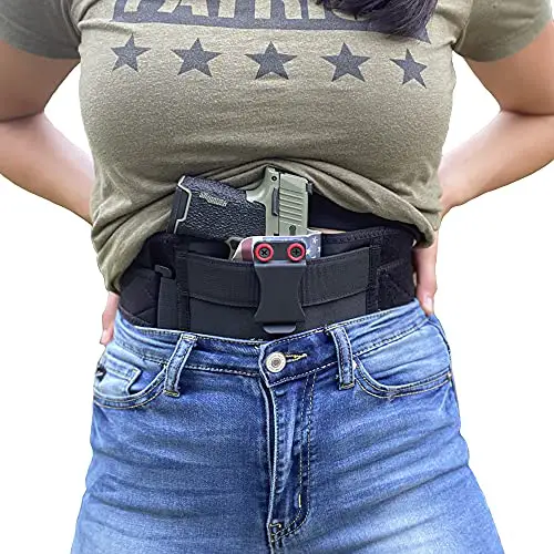 STRAPT-TAC Belly Band Holster ~ Use with Any IWB Kydex Gun Holster for...